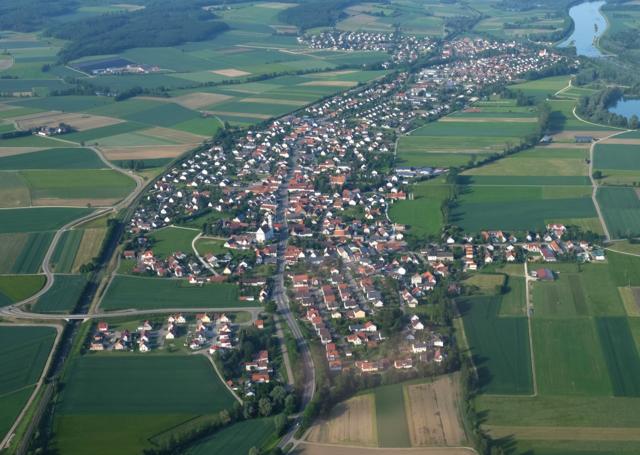 Das 4000-Seelen-Dorf Tapfheim (Bild: Gemeindearchiv Tapfheim)